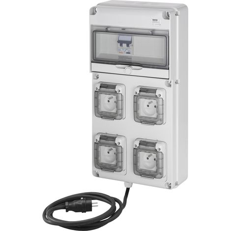 COFFRET 4PC 230V 16A+DD30MA+CABLE GEWISS FR60223N