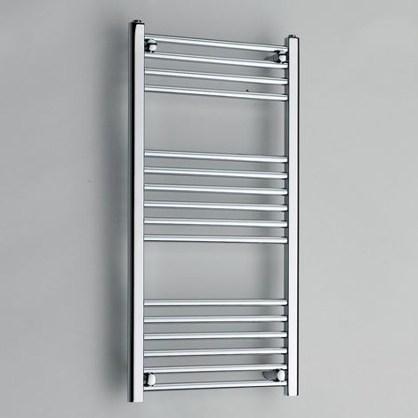 Kartell Chrome 1000mm x 600mm Straight 22mm Towel Rail - STR610C (1/6)