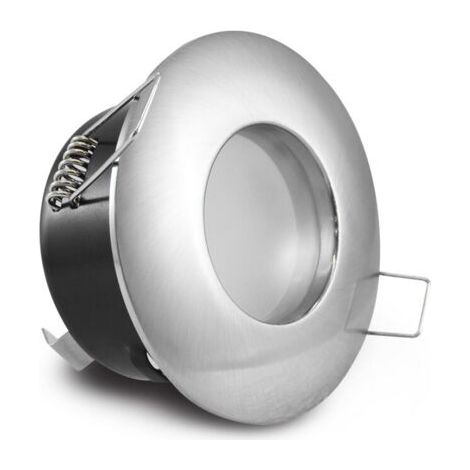 Lot de 1 Cadres pour spots à encastrer, La coquille de spots acier inoxydable brossé, ,Utilisé pour Salle de Bain Salon Cuisine Chambre（Ne contiennent pas de perles de lampes）