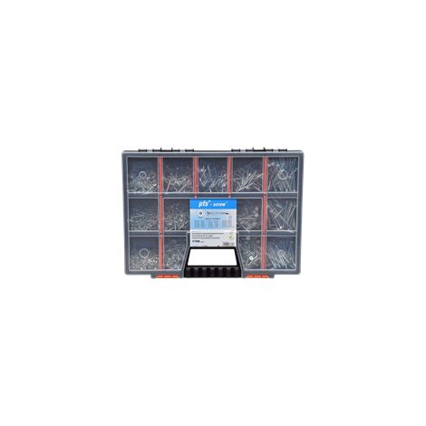 Assortiment de 1700 VBA Vis bois agglo Tête fraisée TORX Pointe antifendage type 17 Acier zingué-10 pièces