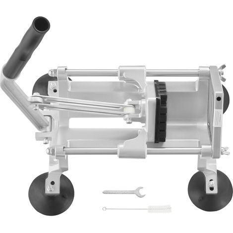 Mophorn Kommerzieller Gemüseschneider von , 1/2" Obstschneider, Edelstahl und Aluminiumlegierung, manueller Schneider mit rutschfesten Füßen für Radieschen, Zwiebeln, Kartoffeln, Zitronen