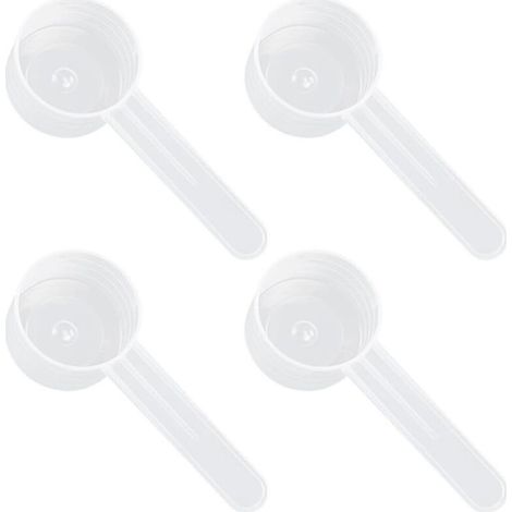 4 Cuillères Graduées Transparentes. Cuillère Doseuse en Plastique pour 10 g De Poudre Solide Ou 20 ML De Liquide,Cuillere Doseuse Cafe Cuillere Doseur Cuillère Mesure (1/5)