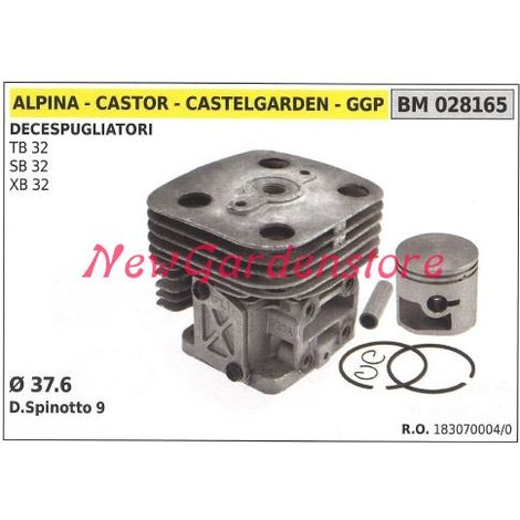 Cilindro pistone segmenti ALPINA motore decespugliatore TB 32 SB 32 XB 32 028165