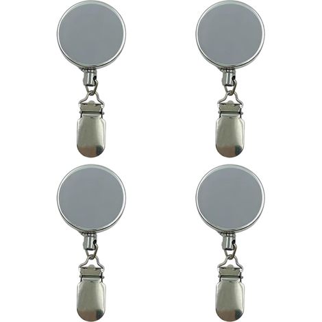 Lot de 4 porte-serviettes extensibles rétractables adhésifs pour économiser de l'espace sans perçage pour armoires de cuisine, salle de bain, accessoires de camping-car (1/5)