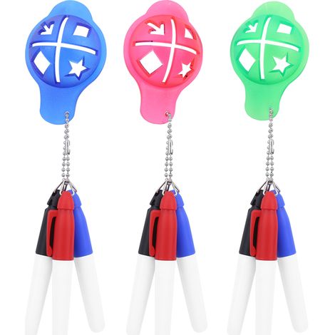 Lot de 6 marqueurs plastique pour balles de golf, indélébiles et à séchage rapide, outil d'alignement pour putting. (1/5)