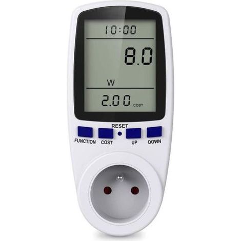 Prise de compteur d'énergie numérique, prise de consommation d'énergie, surveillance de l'énergie pour les gros appareils (1/5)