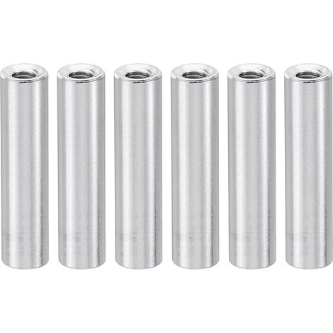 6Pcs Entretoise Filetée M3 en Aluminium 3x5x22mm Argent (1/5)