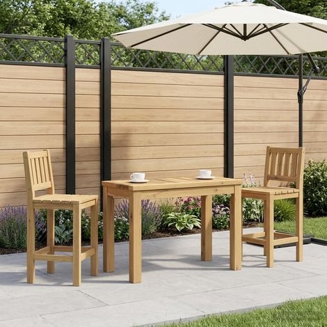 vidaXL Mesa de centro Blanco 60,5 x 30 x 36 cm Madera de Acacia Sólida (1/5)