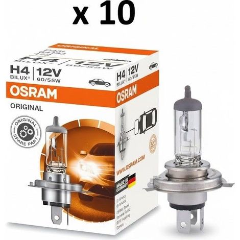 Pack de 10 ampoules Halogène H4 Classic Osram 64193CLC10