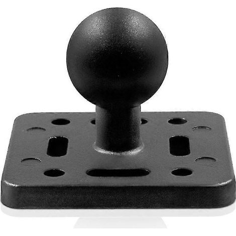 Quadratischer Aluminium-Montagesockel mit 1-Zoll-Gummi-Kugelkopf-Motorrad-Montagesockel für Ram Navigati (1/5)