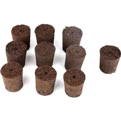 Terreau noir imitation coton, fleurs de coton charbon, plantes succulentes sans terre, substrat éponge pour semis de fleurs et légumes, boutures
