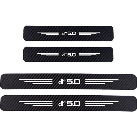 (Blanc carbone,POUR DR50) Autocollant de protection de seuil de porte en fibre de carbone pour DR Motors Zero DR1 DR2 DR3 DR4 DR5 DR6 10 EV DR 30 DR 40 50 60 70 (1/3)