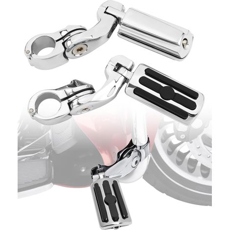 TCMT Repose-pieds Autoroute pour moto avec protection moteur 32 mm pour Softail Sportster Electra Road Glide Road King Street Glide (1/5)