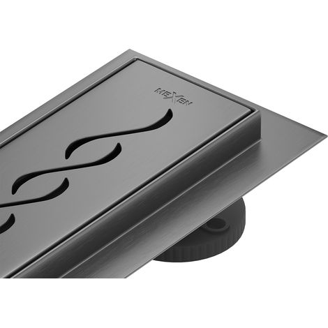 Mexen Flat 360° M18 Drehbare Linienentwässerung 60 cm, gebürstetes Gun Gray - 1E23060-40 (1/5)