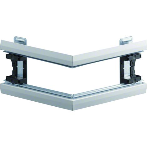Angle extérieur pour BKIS épais 25mm simple hauteur acier RAL 9016 Pure HAGER BKIS251303E9016