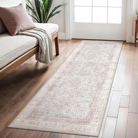 Tapis Couloir Vintage 80x200cm Lavable en Machine (1/5)