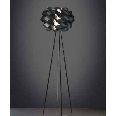 CLOUD dreibeinige Stehlampe Schwarz Durchmesser 50x H160 cm