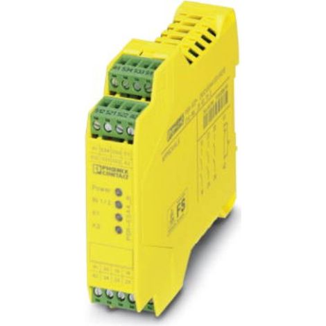 Relais de sécurité Phoenix Contact PSR-SCP- 24UC/ESA4/3X1/1X2/B, 24V c.a. / V c.c., 2 canaux, 3 contacts de sécurité ( Prix pour 1 ) (1/2)
