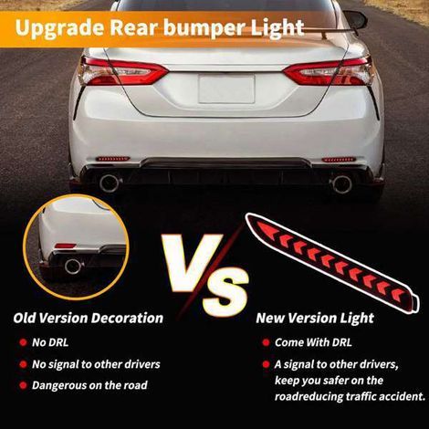 1 Paar LED-Bremsleuchten und Nebelschlussleuchten, kompatibel mit den Modellen Reiz, Camry, E'Z, Fortuner, Alphard und RAV4 (1/4)