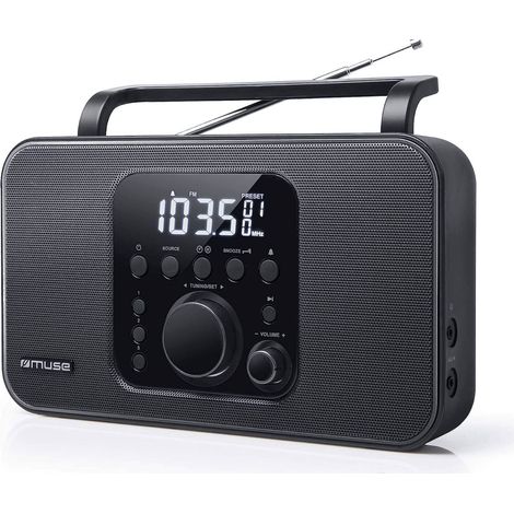 MUSE M091R / RADIO DESPERTADOR DE ESTANTERÍA