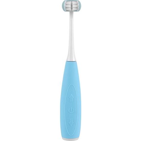 Brosse à dents électrique pour enfants 3 faces, sonique, intelligente, rechargeable par USB, bleue (1/5)