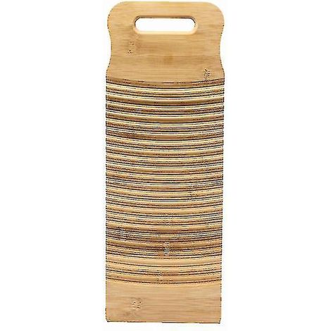 Waschbrett aus Holz zum Wäschewaschen, Handwaschbrett für Zuhause, Waschbrett aus Bambus, 1 Stück – 49 x 18 cm (1/5)