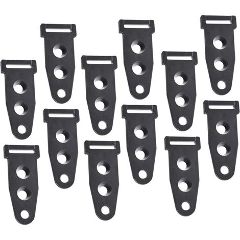 10pièces Lot de Connecteurs pour Poteaux De Tente avec Boucles Réglables Accessoires De Fixation pour Auvents Et Matériel De Camping (1/5)