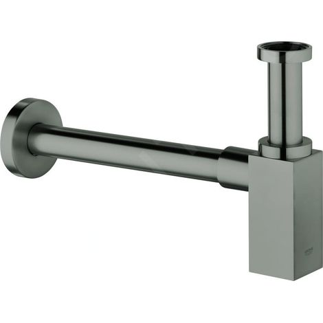 Siphon en laiton pour lavabo, Technologie StarLight éclatant et durable, Hard Graphite brossé (40564AL0) (1/3)