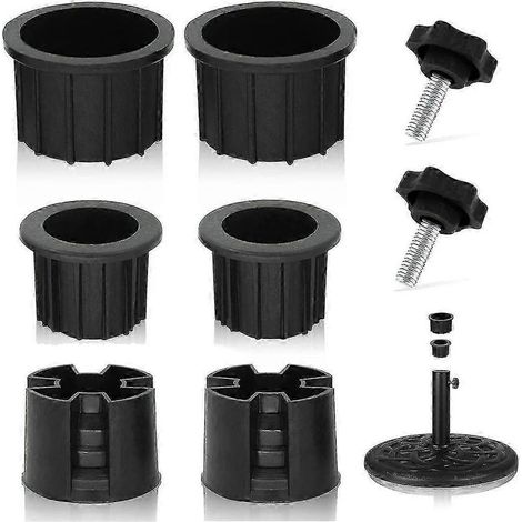 Lot de 8 bouchons et capuchons pour trous de support de parasol, stabilisateurs pour pied de parasol de terrasse (1/5)