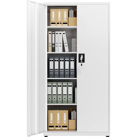 Armoire en Acier Armoire de Bureau Rangement 5 Niveaux (1/5)