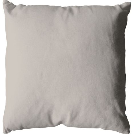 Coussin déhoussable 60 x 60 cm LOLA 100% coton coloris NATUREL