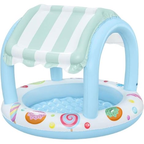 Trade Shop - Piscina De Shoppe Sweet Con Fondo Inflable Niños Cubierta De Niños + 2 Años 104x84cm 52638 - (1/5)