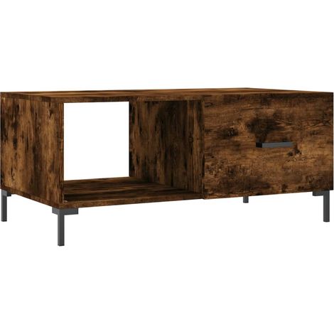 Maison Exclusive - Tavolino da Salotto Rovere Fumo 90x50x40cm in Legno Multistrato