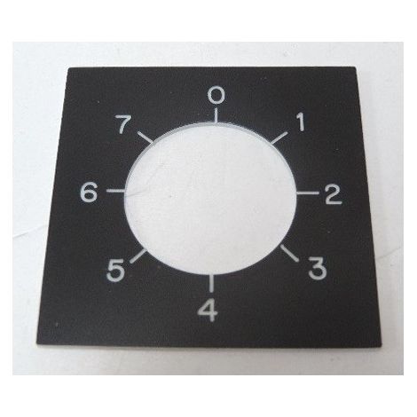 Etiquette pour commutateur a came 0 a 7 46 x 46 mm SCHNEIDER ELECTRIC XBCY7235