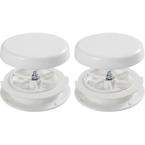 Lot de 2 aérateurs de toit en forme de champignon pour camping-cars et caravanes Keystone, avec capuchon de protection contre l'eau. (1/5)