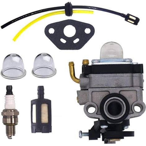 1 Carburateur, Kit Conduite Carburant, Moteur 4 Temps, Honda GX31 GX22 FG100, Débroussailleuse Pompe