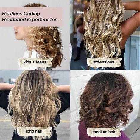 Fer à friser, bande de frisage en soie, bande de frisage pour cheveux (noire). (1/4)
