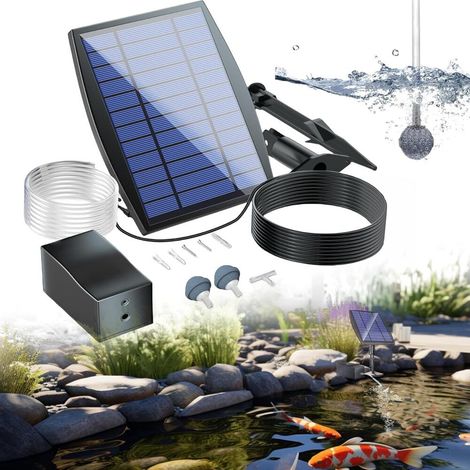 pompe – 3 modes de pompe à oxygène – 5 W pour bassin avec batterie de secours de 1800 mAh – Pompe à (1/5)