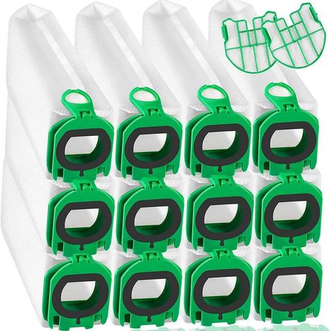 Lot de 12 sacs d'aspirateur compatibles avec Vorwerk Kobold VB100 FP100 VB 100 FP 100, sacs filtrants premium sacs à poussière de rechange pour sacs d'aspirateur sans fil Kobold VB100 (1/5)