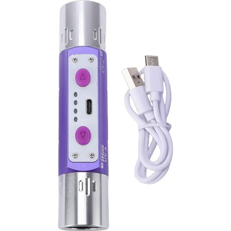 Ejoyous Lampe de Poche 365 Nm 395 Nm, Lumière Ultraviolette