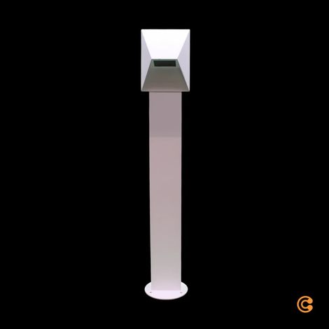 [GEBRAUCHT] B-Ware Nordlux Wegeleuchte Gartenleuchte Pontio Weiß Außenleuchte Aluminium Stahl 85 Cm