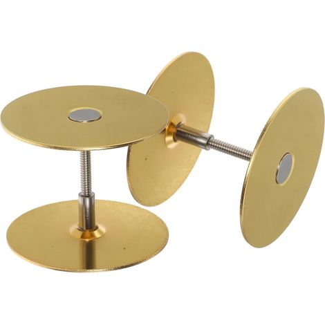 Cache-trous de porte sécurité en acier inoxydable 67 mm, lot 2 (1/5)