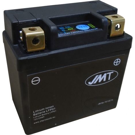 Batteria agli ioni di litio JMT LFP01 con indicatore di impermeabilità