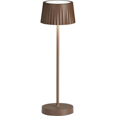 Lampe de table sans fil gradation et tactile intérieur extérieur Macao - Marron (1/3)