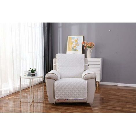 Copripoltrona relax a 1 posto, impermeabile, protettivo per divano reclinabile per camera da letto (beige 55×200) (1/4)