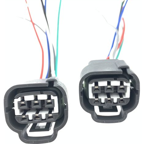 Suitable for headlight, low beam and high beam, fog light, parking light and turn signal harness connectors on Prado, RAV4 and Lexus models. (1/5)