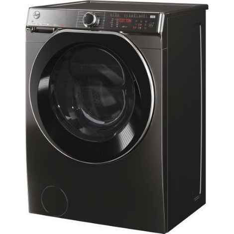 Hoover H-WASH 550 , Lavatrice Slim 7 KG, 20% più efficente della classe A, 1400 giri, Nero, Inverter, Vapore, Wi-Fi, H5WPB447AMBCB8-S