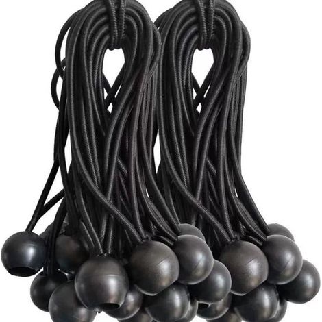 Juego de 30 cables elásticos – Cables elásticos para lonas, carpas de fiesta, camping, tiendas de campaña y cortinas longitud: 200 mm. (1/5)