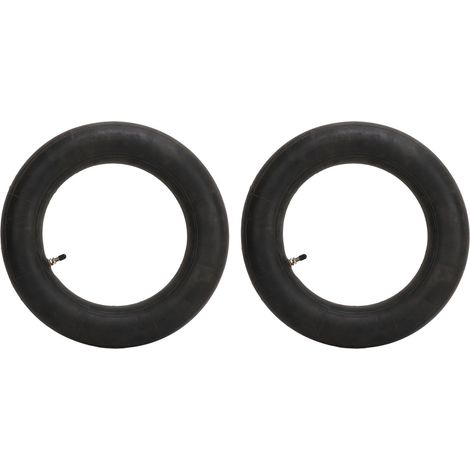 Ortviai Chambre à air 3.50/3.00-10 en caoutchouc naturel renforcé – 2 pièces, valve droite TR4 pour moto tout-terrain, scooter et cyclomoteur (1/5)