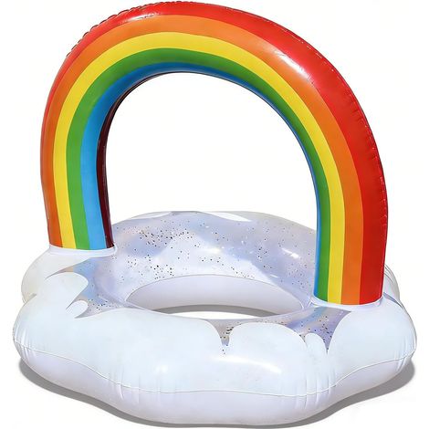 Anneau de Natation Gonflable Adulte, 90cm Bouée Gonflable, Anneau de Natation Bouée de Piscine, pour Les Vacances à la Plage et Les fêtes de Piscine (1/5)